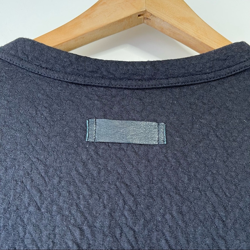 Humanoid Split Neck Pullover Cotton Blend Lagenlo… - image 5